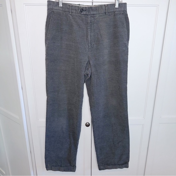Bobby Jones Corded Golf Cotton Cuffed Gray Trousers 34x32 Blokecore - Picture 11 of 11